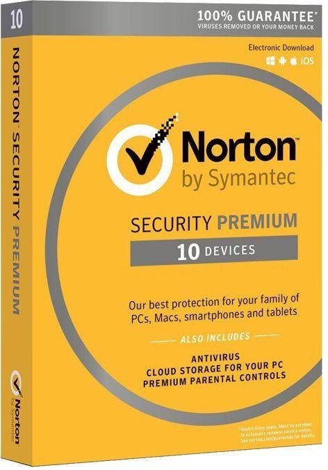 Symantec Norton Security 3.0 PREMIUM PL 10 Urzadzen 1 Rok Card Sklep komputerowy serwis komputerowy klaj bochnia krakow malopolska